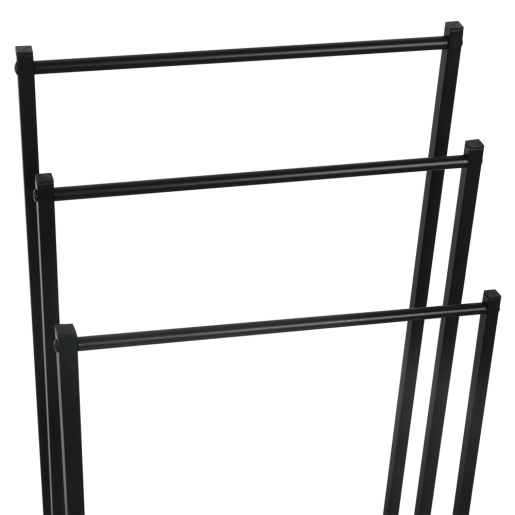 Suport prosoape metal negru Poldo 44x21.5x86 cm