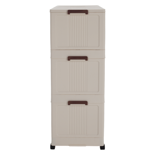 Dulap pliabil alb maro plastic Posa 60,5x38x103,5 cm