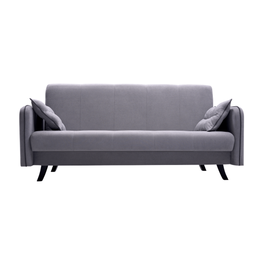 Canapea extensibila cu tapiterie textil gri Primo 206x107x100 ccm