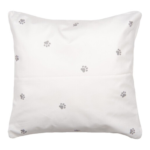 Fata perna textil alb negru Pisicute 45x45 cm