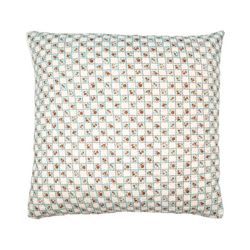 Fata perna textil multicolor matlasat Flowers 50x50 cm