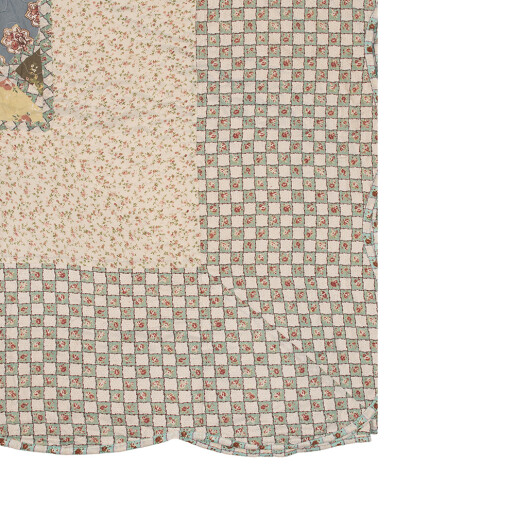 Cuvertura textil matlasat multicolor Flowers 180x250 cm