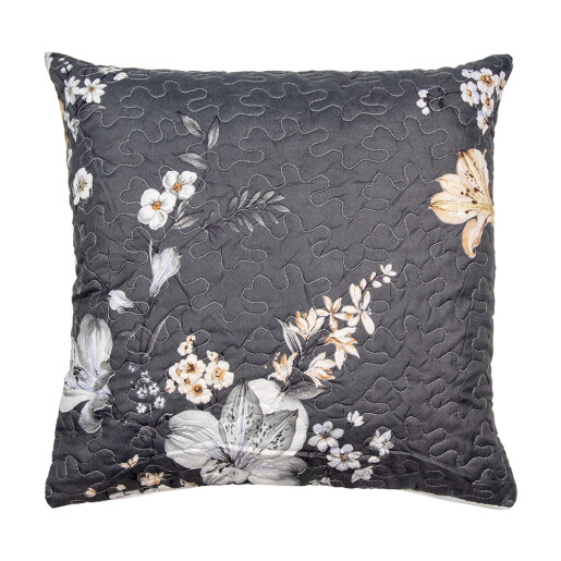 Fata perna textil matlasat multicolor Flower 50x50 cm