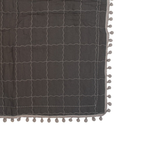 Cuvertura textil matlasat gri 220x240 cm