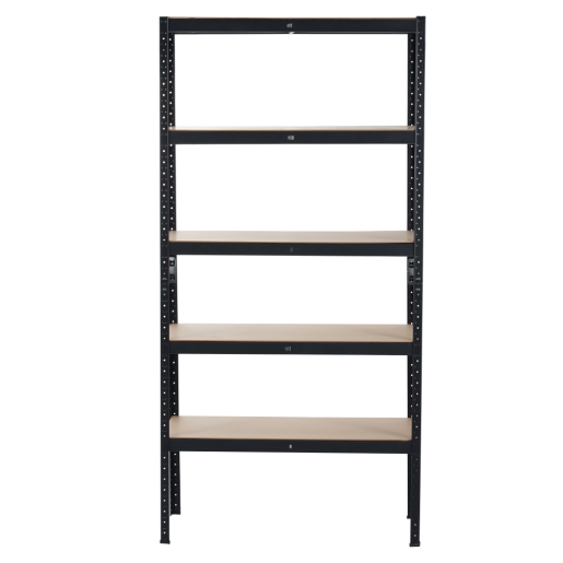 Raft pardoseala mdf stejar metal negru Radman 90x40x180 cm