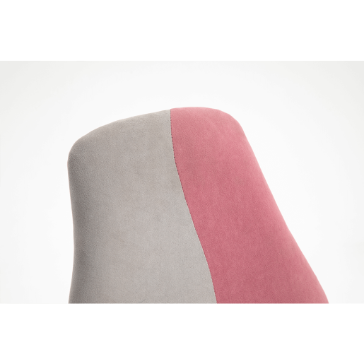 Scaun birou tapiterie gri roz Raidon 47x61x106 cm