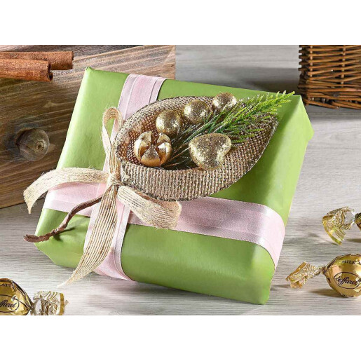 Set 6 crengute decor Craciun 26 cm