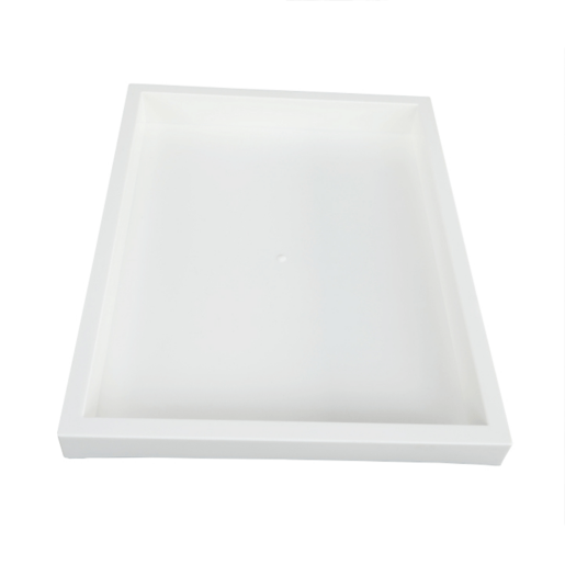 Raft 3 sertare si 2 polite plastic alb crom Corfu 31.3x36.5x85.5 cm