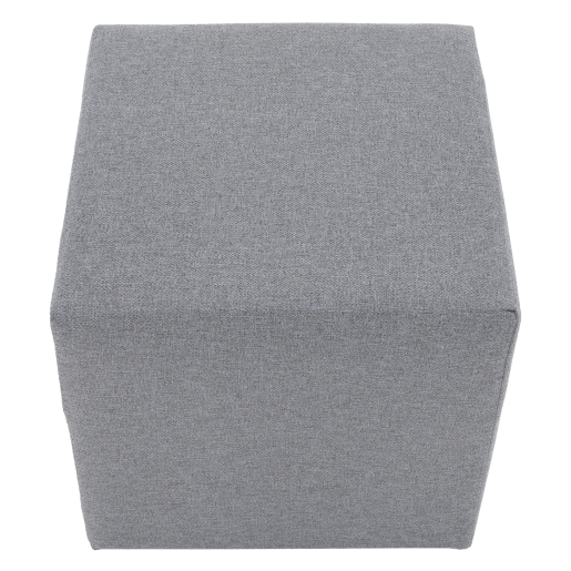 Taburet textil gri deschis Regor 40x40x39 cm