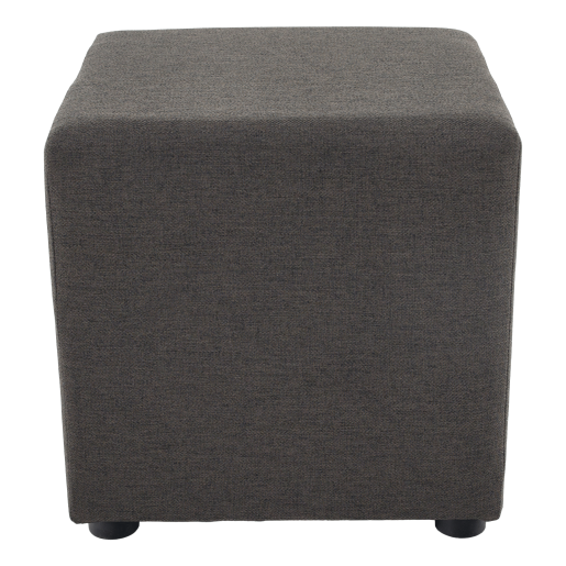 Taburet textil gri-maro Regor 40x40x39 cm