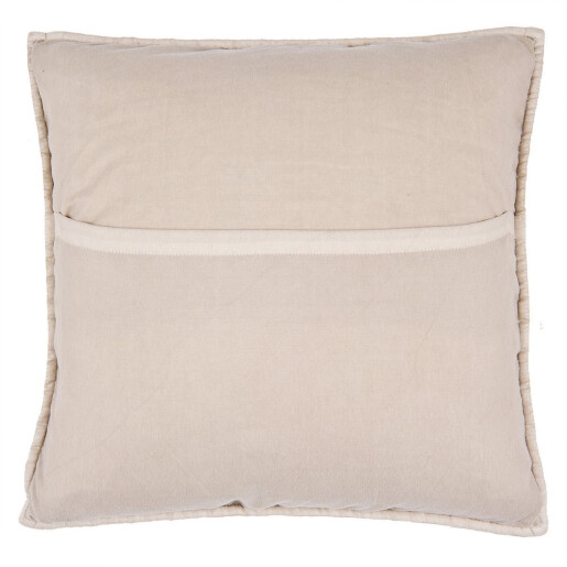 Fata de perna din bumbac bej matlasat 50 cm x 50 cm