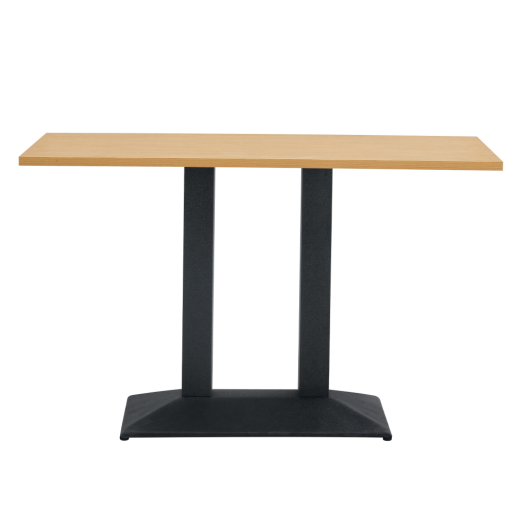 Masa sufragerie, bistro,DTD laminat stejar metal negru Rinaldo 120x60x75 cm