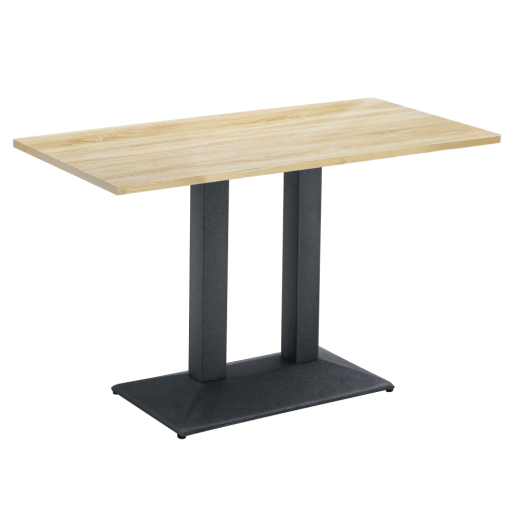 Masa metal negru DTD laminat stejar sonoma Rinaldo 120x60x75 cm