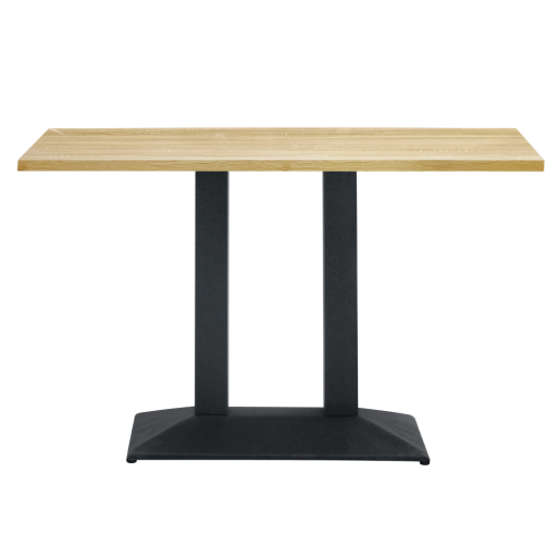 Masa metal negru DTD laminat stejar sonoma Rinaldo 120x60x75 cm