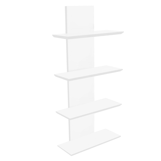 Raft perete DTD laminat alb Robus 40x16,5x92 cm