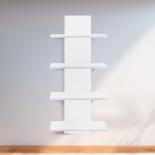 Raft perete DTD laminat alb Robus 40x16,5x92 cm