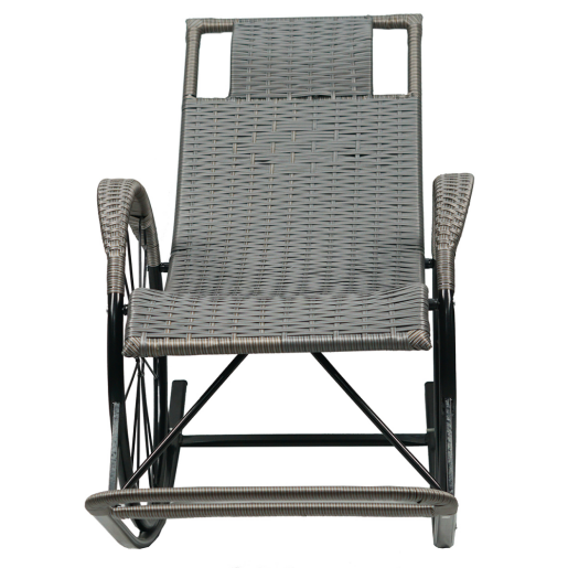 Fotoliu balansoar ratan metal gri Rokin 61x149x90 cm