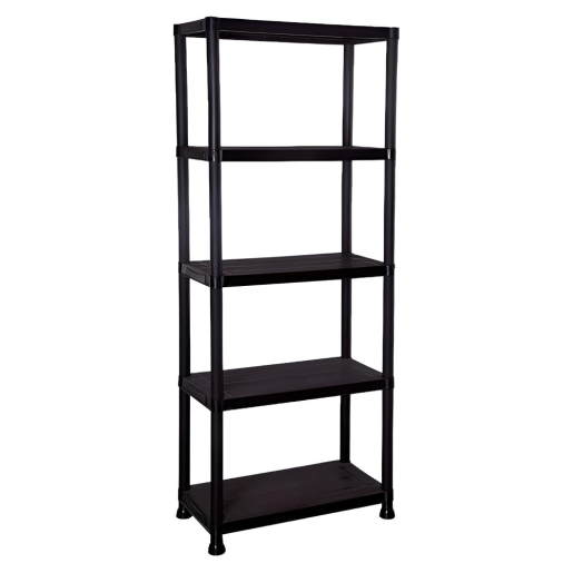 Raft pardoseala plastic negru Romen 60x30x173 cm