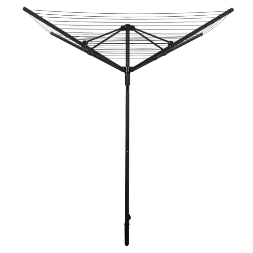 Uscator haine de gradina, fier negru 205x145x190 cm