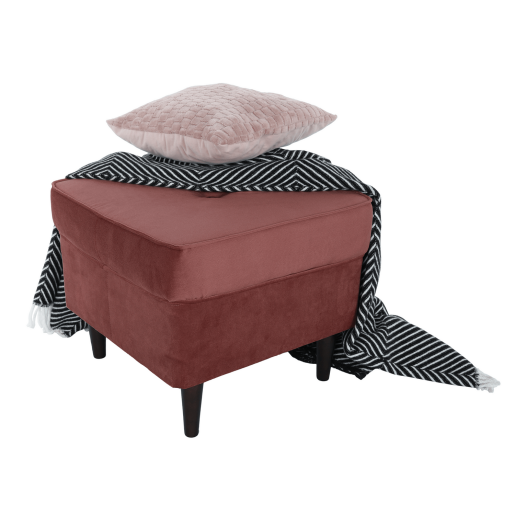 Taburet roz nuc Ruffino 40x40x40 cm