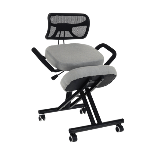 Scaun birou ergonomic bej negru Rufus 68x61x90 cm