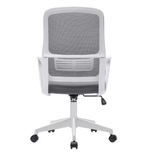 Scaun birou gri alb Salomo 63x56.5x99-109 cm