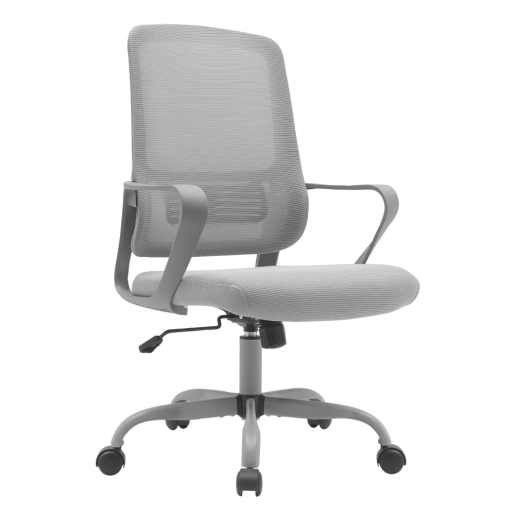 Scaun birou gri Salomo 63x56.5x99-109 cm