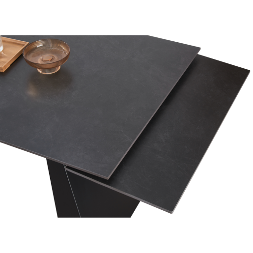 Masa dining extensibila grafit neagra Salal 160-240x90x78 cm