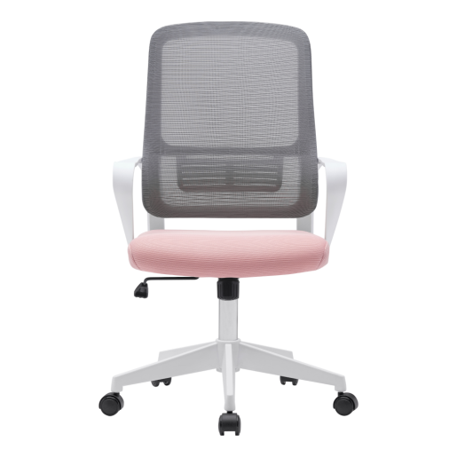 Scaun birou roz gri alb Salomo 63x61x99-109 cm
