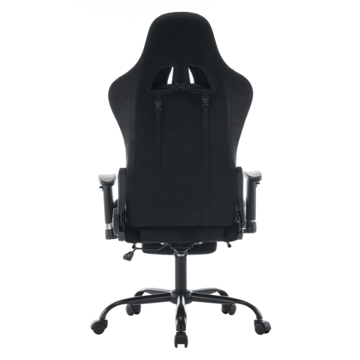 Scaun birou, gaming catifea plastic negru Salop 66x67x129-139 cm