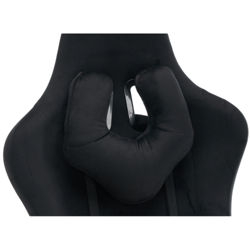 Scaun birou, gaming catifea plastic negru Salop 66x67x129-139 cm