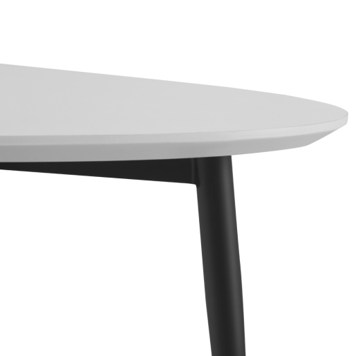 Masuta de cafea MDF alb metal negru Sanam 120x50x38 cm