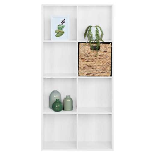 Raft pardoseala DTD infoliat alb Sande 59,5x28,5x119 cm