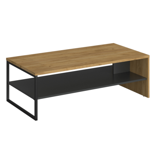 Masuta DTD stejar craf auriu antracit Santana 120x60x39,4 cm 