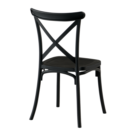 Scaun plastic negru Savita 50x47x90 cm