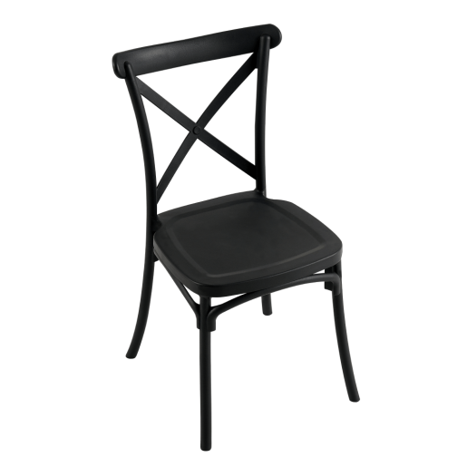 Scaun plastic negru Savita 50x47x90 cm