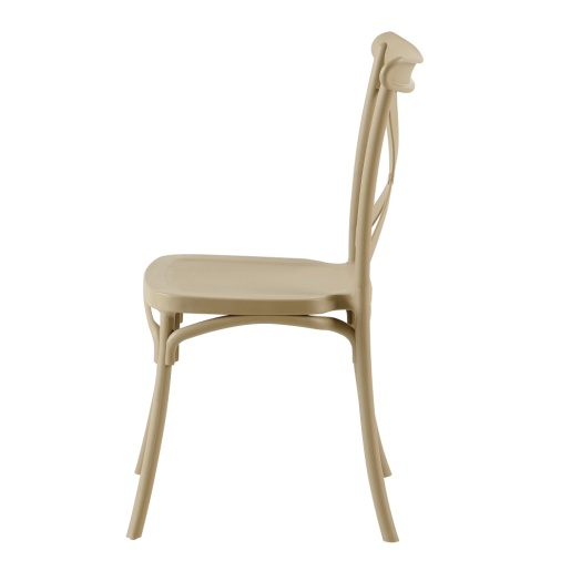 Scaun plastic gri maro Savita 50x47x90 cm