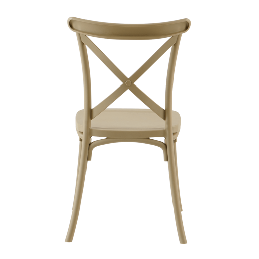 Scaun plastic gri maro Savita 50x47x90 cm