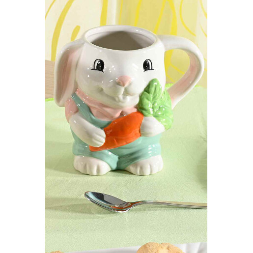 Cana Iepuras ceramica Ø 9 cm x 12 H, 350 ml