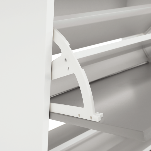 Pantofar mdf alb gri Seber 53.5x24x82 cm 