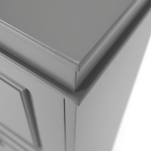 Pantofar mdf pal gri 4 compartimente Seber 53,5x24x152 cm