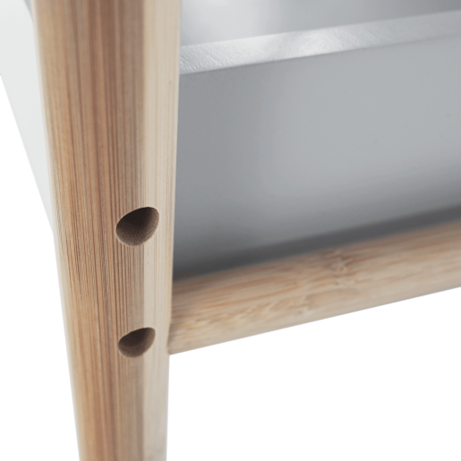 Carucior servire gri natur Seryl 58x36x80 cm 