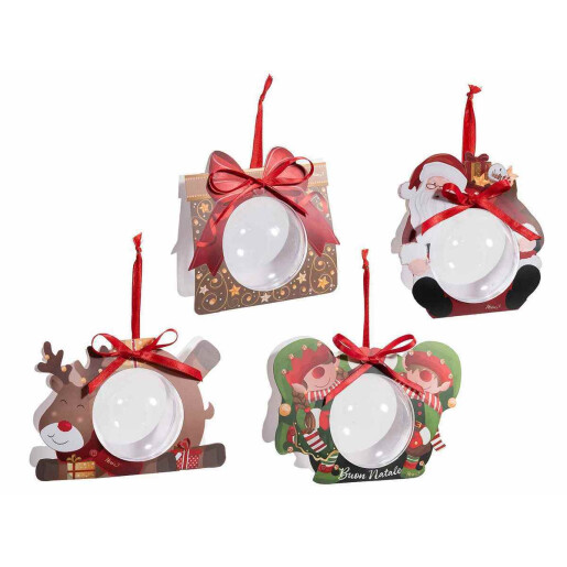 Set 20 sfere plastic, cutie Craciun cm 16 x 8 x 11,5 H