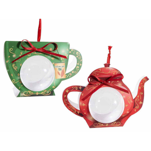 Set 20 sfere plastic, cutie Craciun cm 17,5 x 8 x 13 H