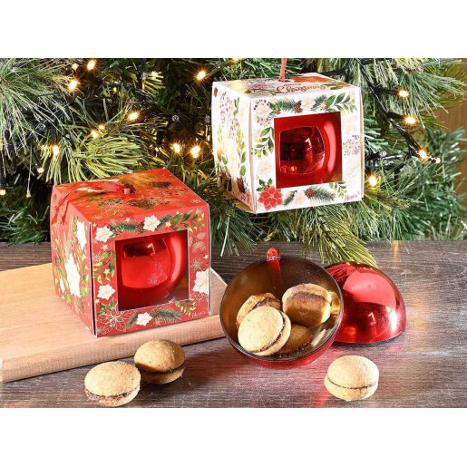 Set 20 sfere plastic, cutie Craciun cm 8 x 8 x 8 H