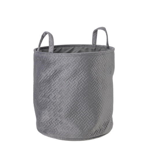 Cos depozitare textil gri Averill 30x30 cm