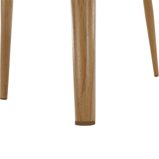 Scaun plastic alb metal natur Sintia 46x84,5x53 cm