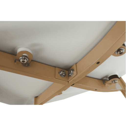 Scaun plastic alb metal natur Sintia 46x84,5x53 cm