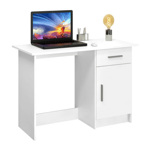 Birou DTD alb Siriss 108.5x50x75.4 cm