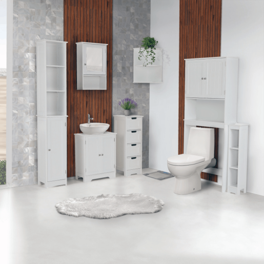 Dulap incorporare toaleta mdf alb Atene 65x22,5x155 cm